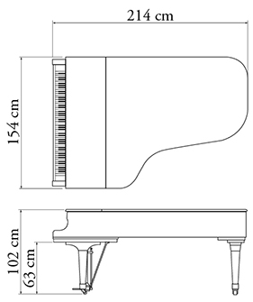 Kích thước Kawai GX-6