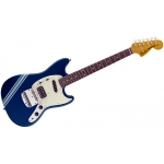 Fender Kurt Cobain Mustang®, Dark Lake Placid Blue With Stripe